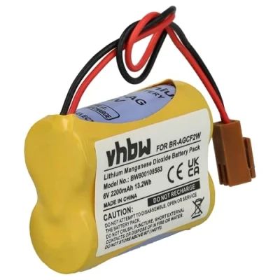 Immagine di vhbw batteria compatibile con Ge Fanuc A06B0177D106, A06B 0177 D106 PLC Programmable Logic Controller (2200mAh, 6V, Li MnO2)