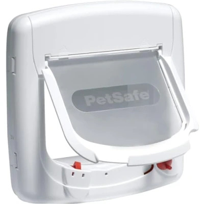 Immagine di PetSafe Staywell Deluxe, Gattaiola Magnetica con 4 modalità di bloccaggio, Porticina per Gatti, Legno