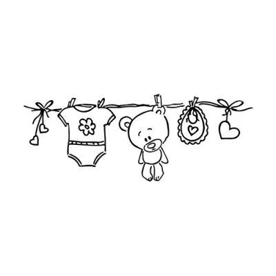 Immagine di Knorr Prandell Carrello in Legno Ci Timbro Clothesline 10 x 3,8 Centimetri
