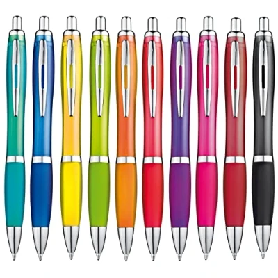 Immagine di Libetui Kulli Set di 10 penne a sfera ergonomiche, con impugnatura antiscivolo, colori, multicolore
