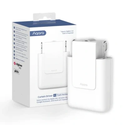 Immagine di Aqara Curtain Driver E1 (Versione Track), Richiede un’Hub Zigbee 3.0, Controllo Elettrico per Tende Telecomandate e Automazione Domestica, Supporta HomeKit, Alexa, Google Assistant IFTTT