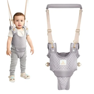 Immagine di auvstar Camminare Assistente per Bambini,Detachable Redini Primi Passi, Bambini Protettiva Imbracatura,Cintura Bimbo Bretelle di Sicurezza Bambino Sostegno,Per Baby 6 36 mesi (Grigio)