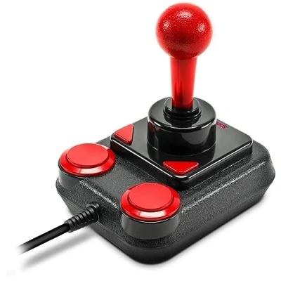 Immagine di Speedlink COMPETITION PRO EXTRA USB Joystick digitale con DirectInput e microinterruttore, Compatibile Windows Android, Nero/Rosso