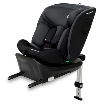 Immagine di Kinderkraft I 360 Seggiolino auto 0 36 kg, SIZE 40 150 cm, girevole, con Isofix Base, Reclinabile Posizione sdraiata, Poggiatesta regolabile, Gruppo 1 2 3, Nero