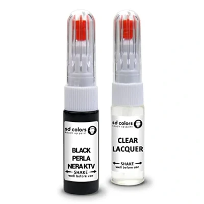 Immagine di SD COLORS BLACK PERLA NERA KTV compatibile con CITROEN New Touch Up Paint Pen Kit di riparazione 20 ML GRAFFIO SPAZZOLA COLORE CODE (verniciatura+lacca)