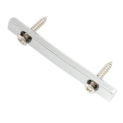Immagine di Musiclily Pro 48mm Abbassacorde Barra in Ottone String Retainer Bar per Ponte Tremolo Double Locking Floyd Rose, Cromato
