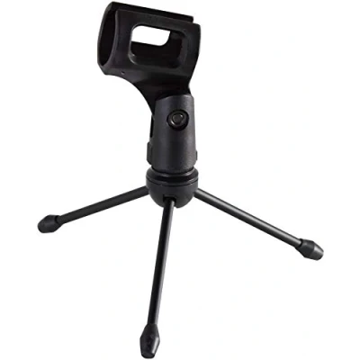 Immagine di Gator Frameworks GFW MIC 0251 mini stand da tavolo a treppiede per microfono wireless