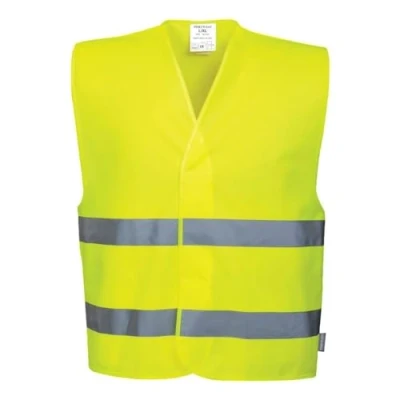 Immagine di Portwest C474YER4X/5X Gilet ad Alta Visibilità con Due Bande, Giallo, 4X5X