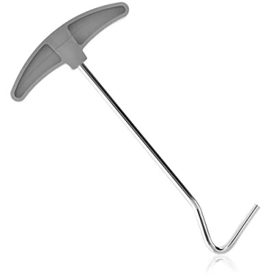 Immagine di com four® peg Puller estrattore a Gancio per Una Facile rimozione di picchetti, Ganci e picchetti Accessori Tende da Campeggio all&#039;aperto (Plastica 1 Pezzo)