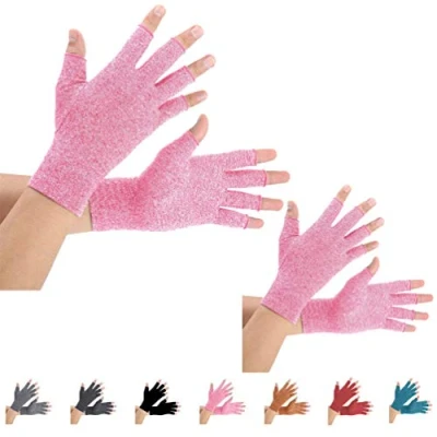 Immagine di 2 Paia Artrite di Guanti,Guanti a Compressione Supporto e Calore per Mani, Articolazione Delle Dita, Alleviare il Dolore da Reumatoide, Artrosi, RSI,Tunnel Carpale, Tendinite