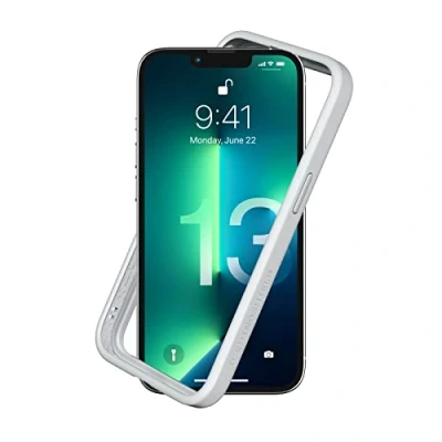 Immagine di RhinoShield Bumper Case compatible with [iPhone 13/13 Pro] CrashGuard NX Shock Absorbent Slim Design Protective Cover 3.5M / 11ft Drop Protection Platinum Gray
