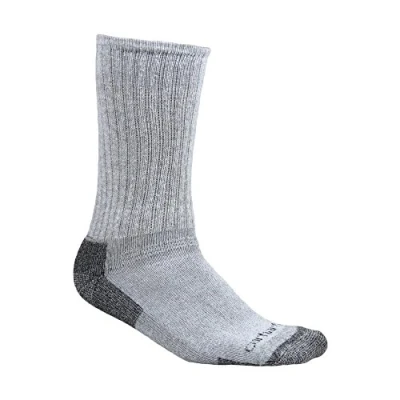 Immagine di Carhartt Calzini Per Tutte le Stagioni, ad Alto Contenuto di Cotone, 3 Paia Uomo, Grigio (Grigio), M