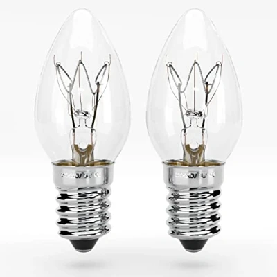 Immagine di greate. 2 Lampadine E14 7W per lampada di sale Luce orientamento, macchina da cucire, vetrina lampadina piccola con 40 lumen a candela illuminante