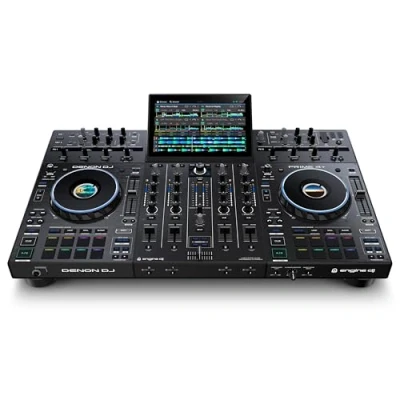 Immagine di Denon DJ PRIME 4+ Controller indipendente a 4 deck per con streaming Wi Fi, Drop Sampler, schermo touch da 10,1&quot;, controllo luci ed effetti