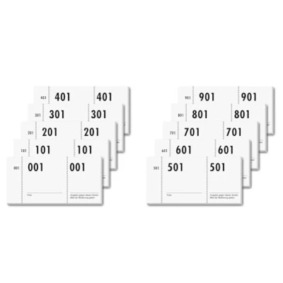 Immagine di SIGEL GN110, 1000 bons (numerati 1 1000, 10,5 x 5 cm, colori non possibili)