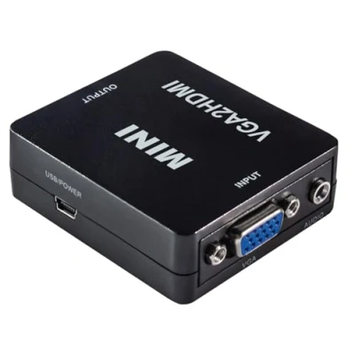 Immagine di MAXTRACK Convertitore VGA a HDMI CS40L, adattatore HDMI, Plug &amp; Play, 1080p/60Hz Full HD, compatibile con PC/laptop, proiettore, monitor, cavo di alimentazione USB