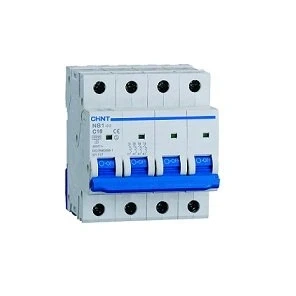 Immagine di Chint Interruttori Magnetotermici Serie NB1 63 Curva C, cod. 180412 (Quadripolare 4 moduli 4P, 400Vac 40A)