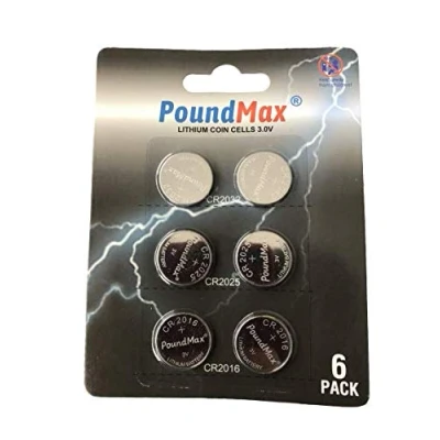 Immagine di 6 X Super Mixed CR2032 CR2025 CR2016 3V PoundMax Batteria Litio Coin Cell