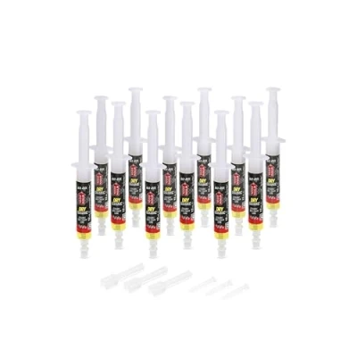Immagine di 1000 Miglia BKR 4101 DRY CERAMICO Lubrificante Bici, Condizioni tracciato Asciutte e Polverose 144 ml (12x12 ml), Siringhe + applicatori Drop Huggie System, formula fluorescente profumata