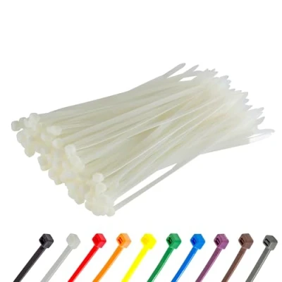 Immagine di Gocableties Fascette Plastica Bianche/Trasparenti 200 mm x 4,8 100 Pezzi UV beständiges Set