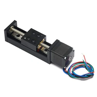 Immagine di Befenybay 50mm Lunghezza di viaggio efficace Mini guida lineare vite piombo T6x1 con NEMA11 motore passo per DIY CNC Router parti X Y Z attuatore fase