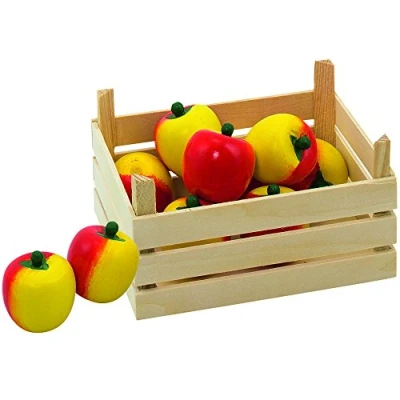 Immagine di Goki 2040786 Gioco di Imitazione Commerciante Mele in Una Cassa Frutta
