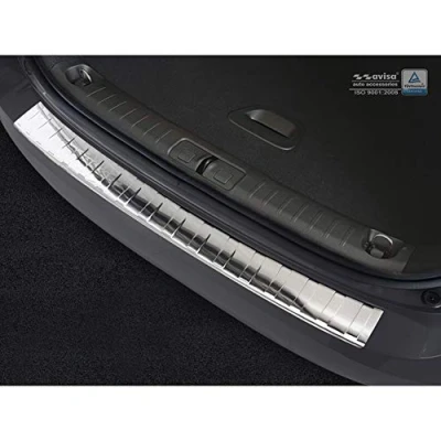 Immagine di Avisa Protezione paraurti Posteriore in Acciaio Inox Compatibile con Fiat Tipo SW 2016 &#039;Ribs&#039;