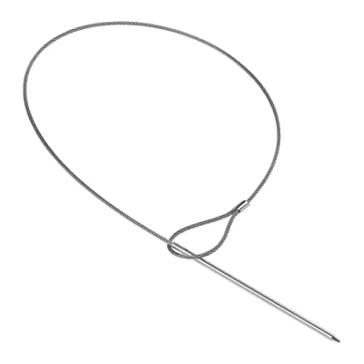 Immagine di Chef Aid 2 spiedini flessibili in acciaio inox extra lunghi e flessibili, lunghezza 72 cm, per adattarsi allo spazio sul barbecue. Durevole robusto. Facile da pulire, perfetto