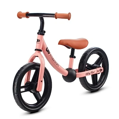 Immagine di kk Kinderkraft 2WAY NEXT Bicicletta bambini 3 5 anni, Bici senza pedali, 12 polici ruote, Design sportivo, Regolazione della sella, Bloccasterzo, Montaggio facile, Struttura leggera, Rosa