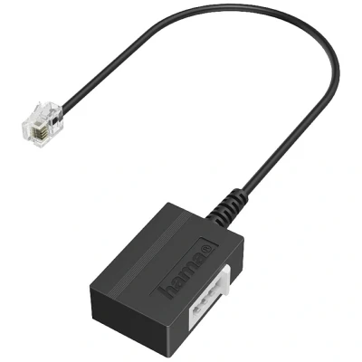 Immagine di Cavo Telefono analogico Hama [1x Spina RJ11 6p4c 1x Presa TAE F] 0.2 m Nero