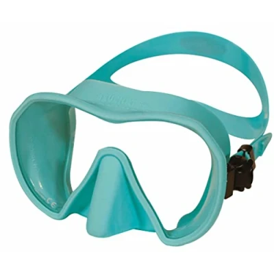 Immagine di BEUCHAT Maxlux S Maschera da snorkeling per apnea e caccia sottomarino, Blu Ice, Taglia unica