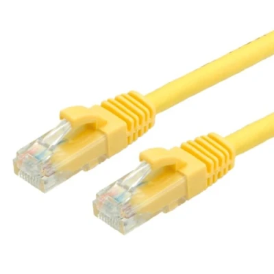 Immagine di Value 21.99.1042 RJ45 cavo di rete, patch CAT 6 U/UTP 2.00 m Giallo non schermato, Privo alogeni, Ritardante fiamma 1 pz.