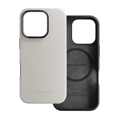 Immagine di Native Union Custodia Attiva Compatibile con MagSafe e Magneti Integrati Design Robusto Materiali Riciclati Protezione Anticaduta fino a 10ft per iPhone 16 (Pietra Arenaria)