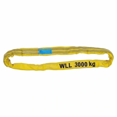 Immagine di Petex 47203219 Brache Sollevamento Rotondo Schlinge WLL 3.000 kg, Lunghezza 2 m, Circonferenza 4 Giallo