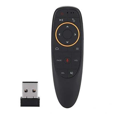 Immagine di Bewinner Telecomando Wireless 2.4G, 17 Key Tastiera Voice Air Mouse Per Smart Tv/Tv Android Set Top Box/Pc, Giroscopio a 6 Assi Incorporato
