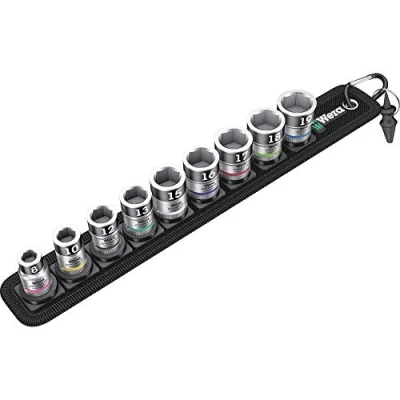 Immagine di Wera Belt B 1 Kit inserti a bussola 3/8 (10 mm) 10 parti 05003970001