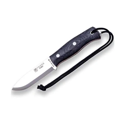 Immagine di joker Coltello da caccia Ember Scandi CM122, lama 10,5 cm, mango Tela Micarta, custodia in pelle, include paracord, per la pesca, caccia, il campeggio e l&#039;escursionismo