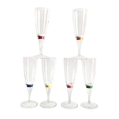 Immagine di Display Promotion Flute per champagne e vino con luce LED attivata dal liquido, confezione da 6 pezzi