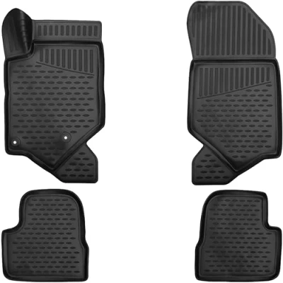 Immagine di ELMASLINE Set di tappetini in gomma 3D per Citroen C4 2020 2024 con bordo extra alto