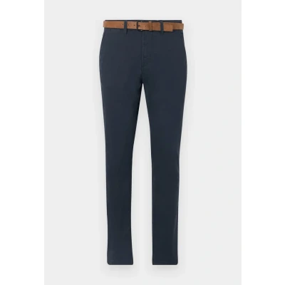 Immagine di TOM Tailor Denim SLIM FIT Chino WITH BELT Chino, Uomo, Taglia: 29x32, Sky captain blue
