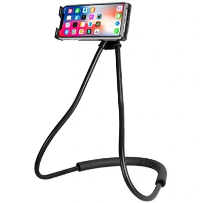 Immagine di ANGGO Supporto per Telefono da Collo, Cellulare con Braccio Girevole a 360, Multifunzionale Flessibile, Pigro, e Universale