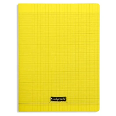 Immagine di Calligraphe 18194C Un cahier pique 96 pages 24x32 cm 90g grands carreaux, couverture polypro Jaune