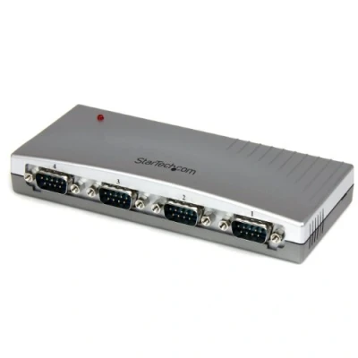 Immagine di Startech.com Hub Adatattore USB a Seriale DB9 RS232 4 Porte con Bus Alimentato