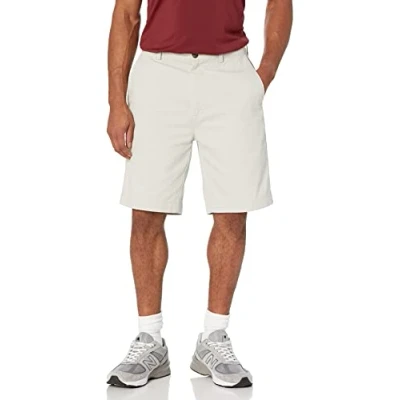 Immagine di Amazon Essentials Pantaloncini Chino Lunghezza Classica da 23 Cm Uomo, Argento, 29W