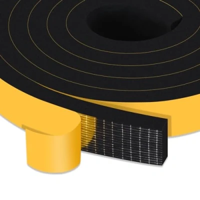 Immagine di YIMIKI Guarnizione Finestra Autoadesiva, Schiuma Nastro Paraspifferi Porta, Adesivo Isolamento Sigillante per Rumore e Collisione, resistente alle intemperie, 25 mm(l) x10 mm(S), totale 4 m