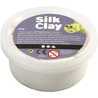 Immagine di Creativ Argilla modellabile Silk, 40 g, colore bianco
