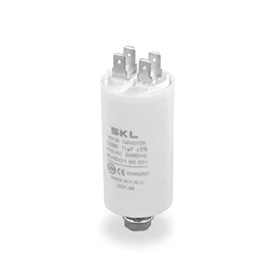 Immagine di DL pro Condensatore universale 11,00µF 450 V con linguette e vite di fissaggio CBB60