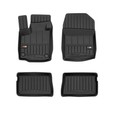 Immagine di FROGUM proLine 3D 3D426467 Set tappetino Gomma anteriore e posteriore 4 nero Su misura RENAULT: TWINGO 2