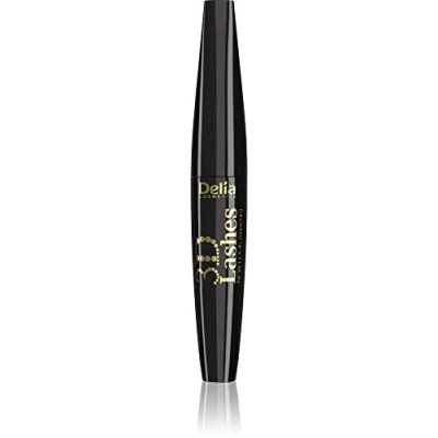 Immagine di Delia Cosmetics Mascara New Look 3D Lashes nero intenso Pennello in silicone Formula ultra leggera e a lunga durata Aggiunge volume Separa sottolinea le ciglia 12 ml