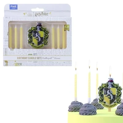 Immagine di PME Harry Potter Set 7 candeline di compleanno, Hufflepuff